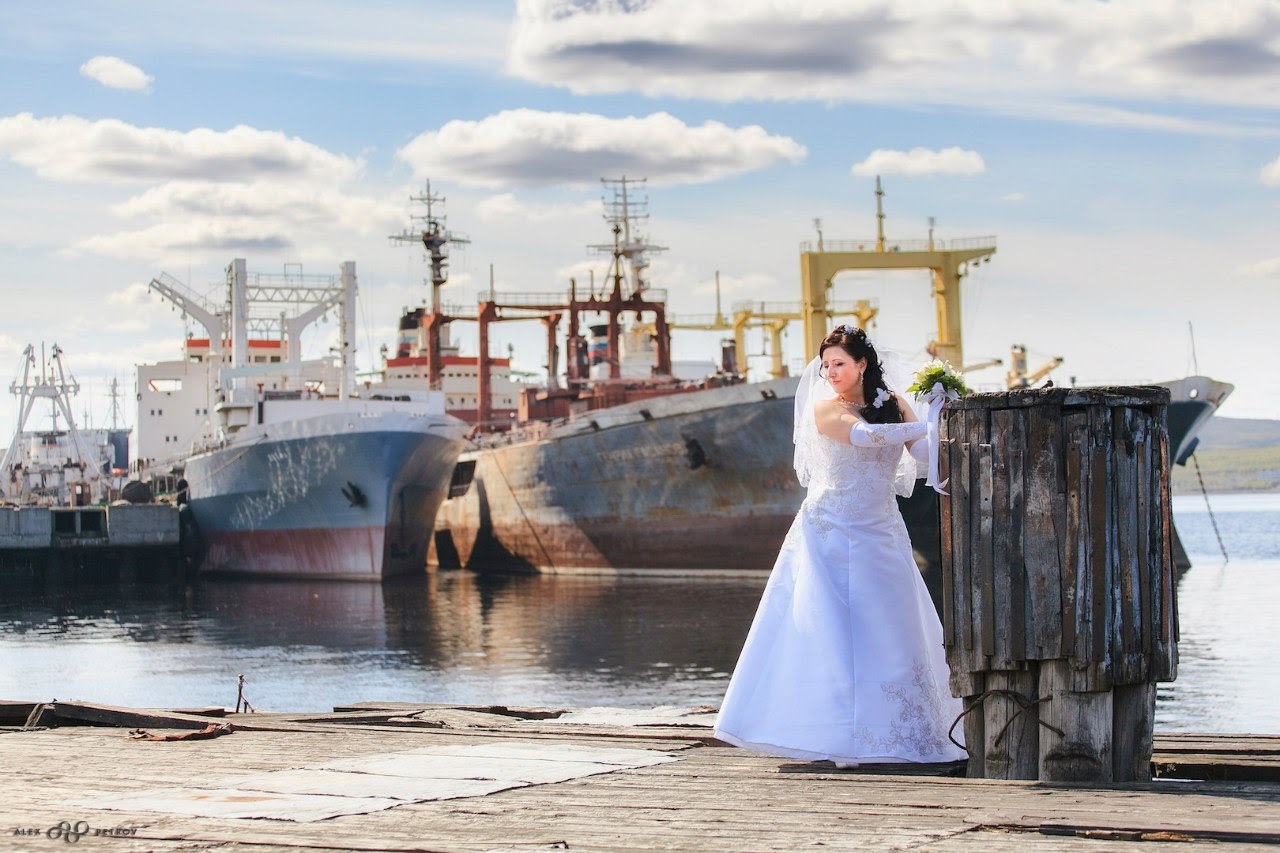 Фотосессия свадьбы в Мурманской области
