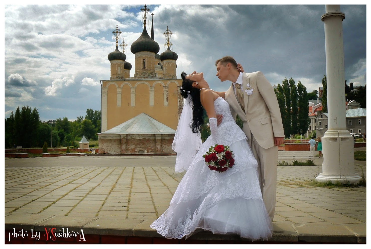 Свадебная фотосессия Воронеж на Адмиралтейской площади